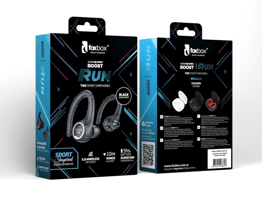 AURICULAR TWS FOX BOX BOOST RUN BLANCO