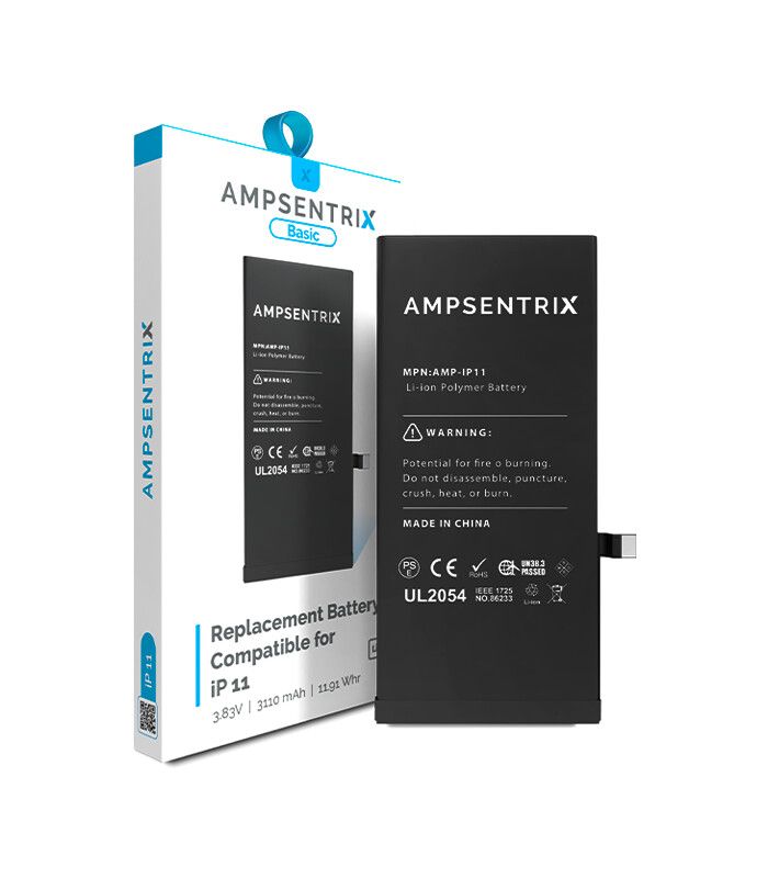 BATERIA AMPSENTRIX BASIC CON FLEX IPHONE 11